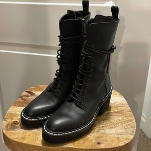KHAITE Cody Lace-Up Combat Boot